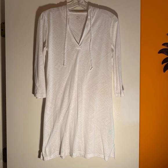 Swim Suit Coverup with Hoodie - Picture 2 of 5